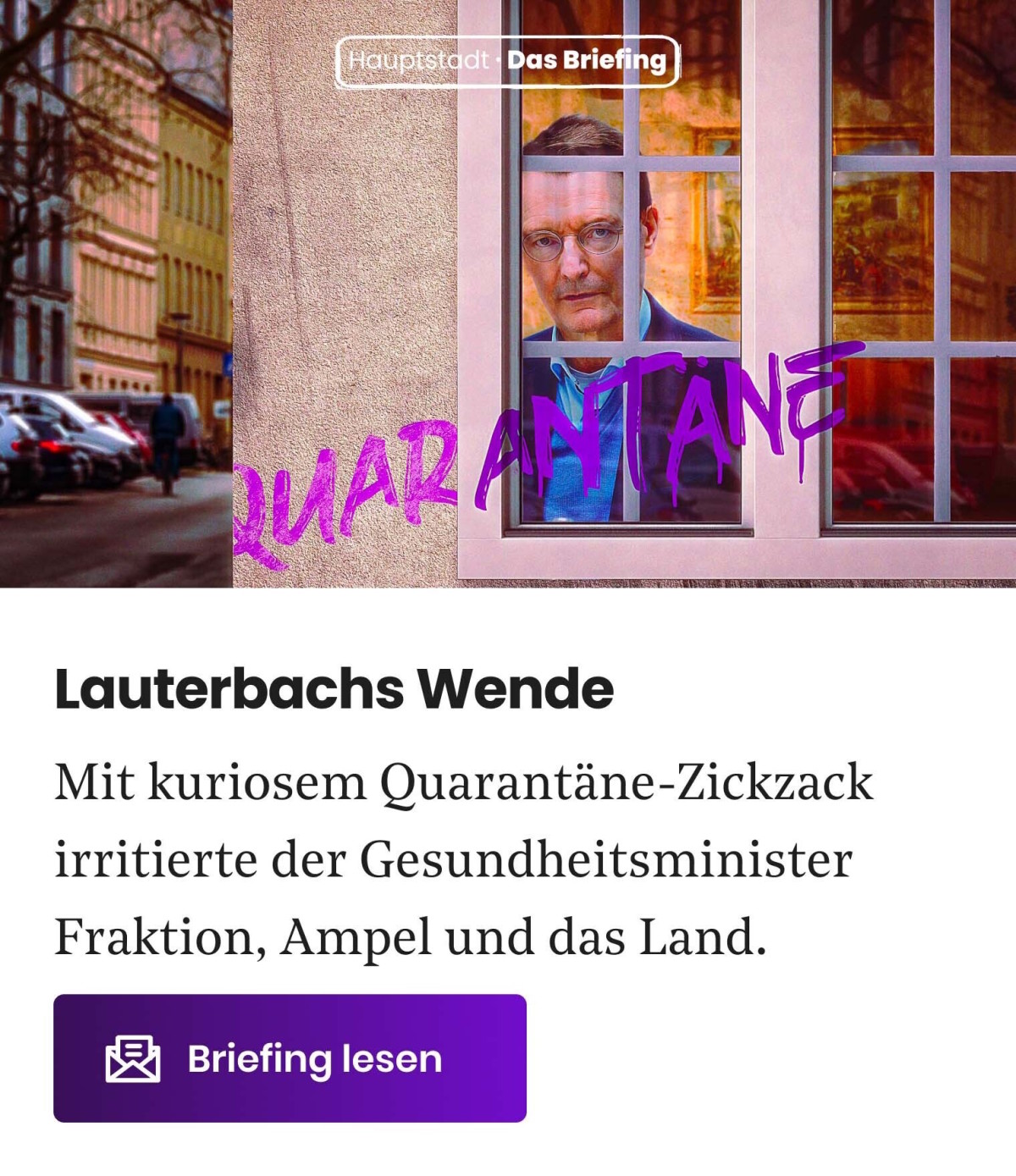 Lauterbachs Wende